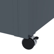 Large 311L Garden Storage Box Galvanised Steel with Lock for Outdoor Use, Dark Grey