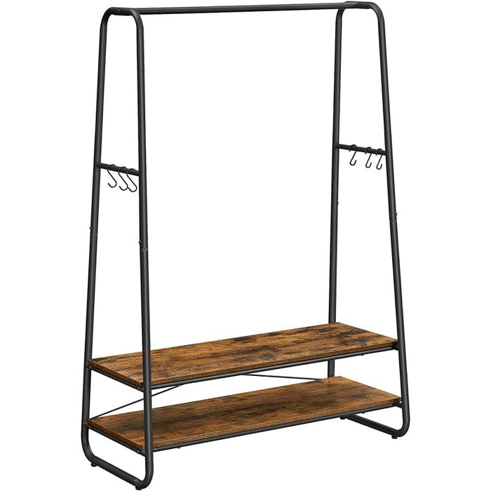 Vasagle Industrial Style Clothes Rail with Shelves