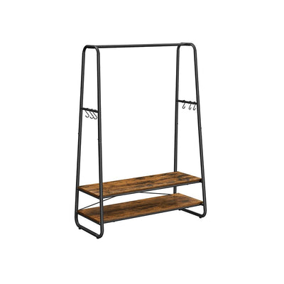 Vasagle Industrial Style Clothes Rail with Shelves
