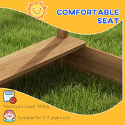 Wooden Garden Sandbox With Sink Blackboard Toys And Seats For Children Aged 3 To 7