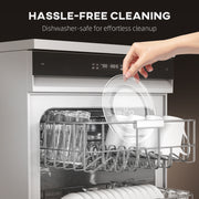 23L 800W Digital Solo Microwave with 5 Power Levels and Auto Cook Menus by HOMCOM