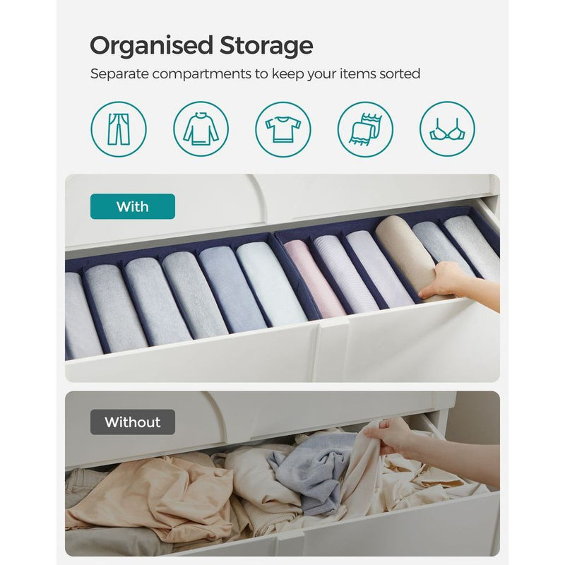 Collapsible Drawer Organiser, Set 2