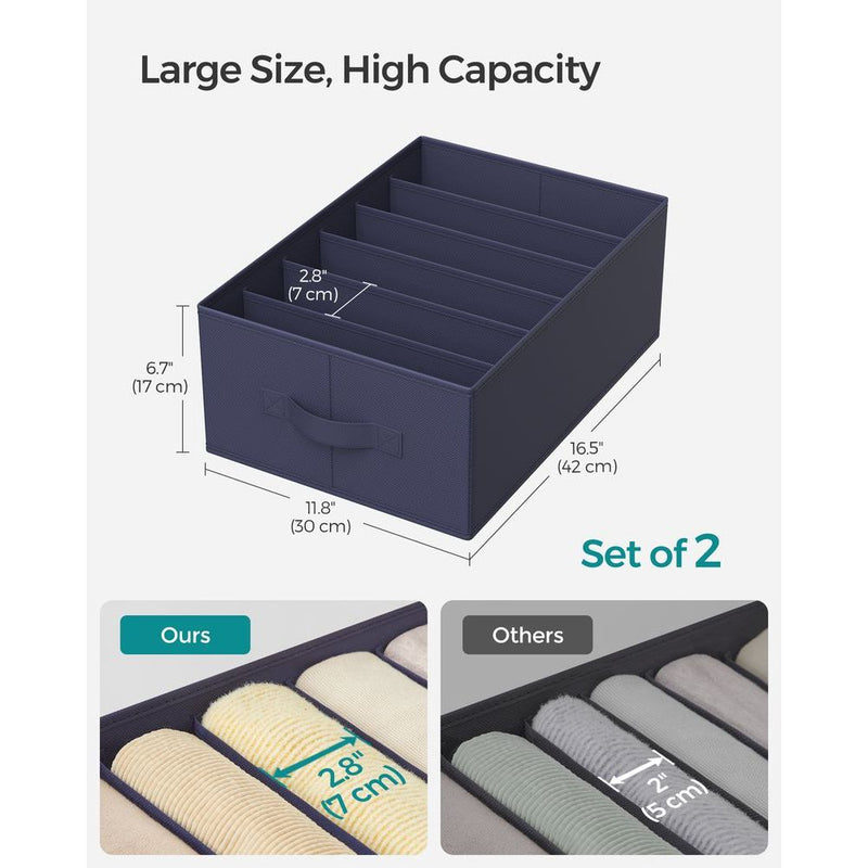 Collapsible Drawer Organiser, Set 2