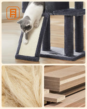 Compact Cat Tree Tower for Indoor Cats and Kittens with Scratching Posts by Feandrea