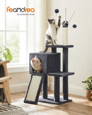 Compact Cat Tree Tower for Indoor Cats and Kittens with Scratching Posts by Feandrea