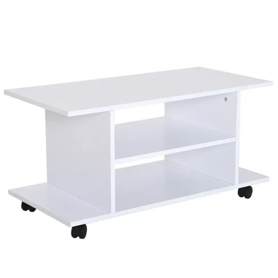 Compact TV Stand with Shelves, (80x40x40cm) Homcom