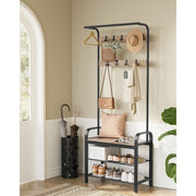 Compact Coat Rack With Shoe Storage Bench by Vasagle