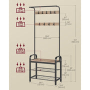 Compact Coat Rack With Shoe Storage Bench by Vasagle