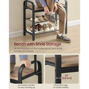 Compact Coat Rack With Shoe Storage Bench by Vasagle