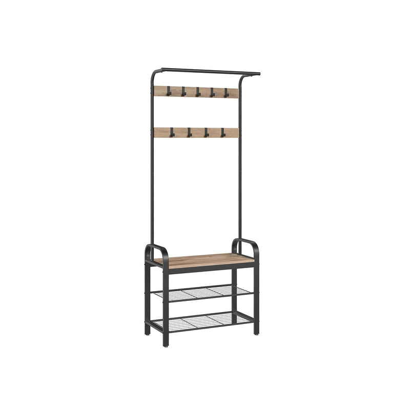 Compact Coat Rack With Shoe Storage Bench by Vasagle