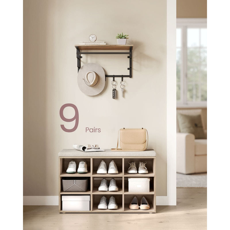 Compact Shoe Bench With Cushion by Vasagle