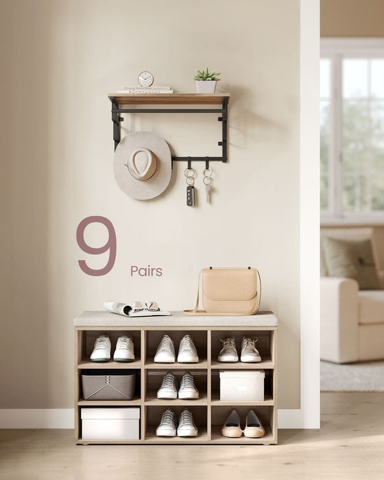 Compact Shoe Bench With Cushion by Vasagle