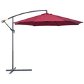 Contemporary 3m Cantilever Parasol with Crank Handle Outsunny