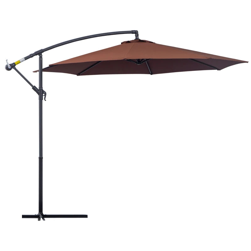Contemporary 3m Cantilever Parasol with Crank Handle
