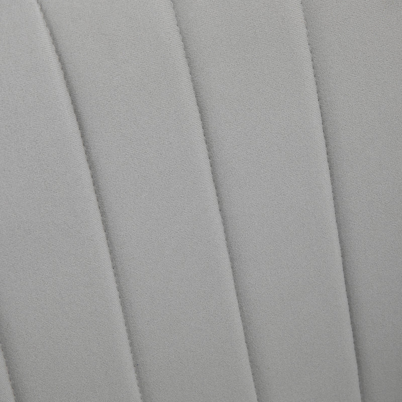 Set of 2 Modern Velvet Armchairs with Gold Legs Ideal for Living Room or Bedroom Light Grey