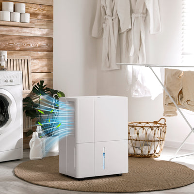 30L Clothes Dryer Dehumidifier Energy Efficient White by HOMCOM