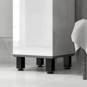 White 190cm Slim Bathroom Storage Floor Cabinet with Shelves by HOMCOM