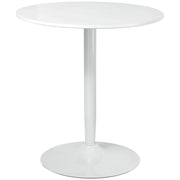 Two Seater Round Dining Table for Small Kitchens or Apartments Minimalist Design White