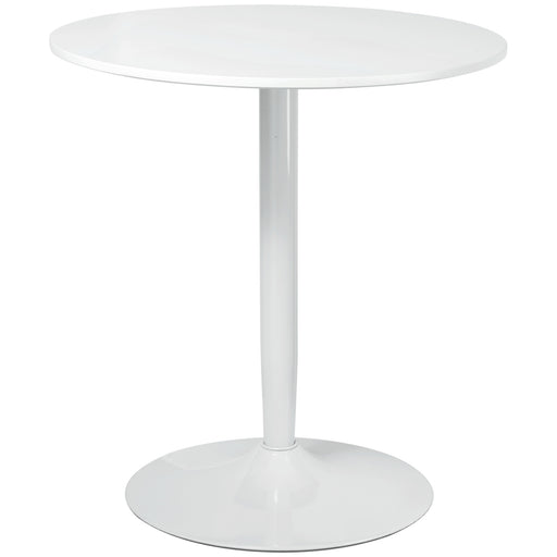Two Seater Round Dining Table for Small Kitchens or Apartments Minimalist Design White