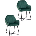 Velvet Accent Chair With Plisse Backrest for Living Room or Bedroom, Green