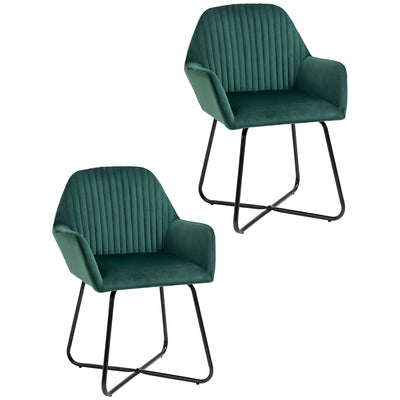 Velvet Accent Chair With Plisse Backrest for Living Room or Bedroom, Green