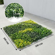 Artificial Plant Wall Panel for Privacy and Year Round Greenery Indoors or Outdoors Green Outsunny