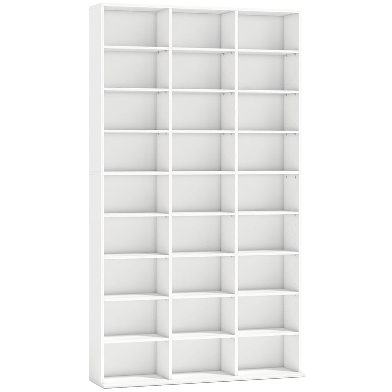 Tall Slim Media Storage Shelf White - image 1