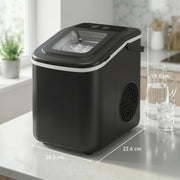 Ice Maker Machine for Fast Fresh Ice at Home Garden or Caravan Black Homcom