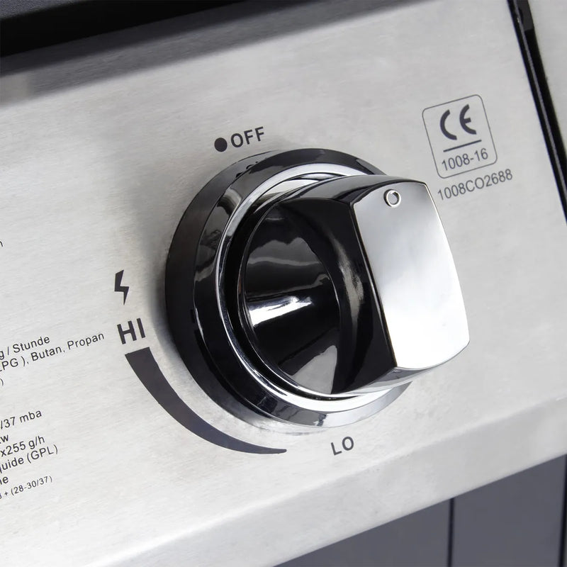 Outdoor Kitchen 4 Burner Gas BBQ with Side Burner