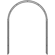 Metal Garden Arch for Climbing Plants and Outdoor Entrances Black Outsunny