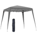 Small Grey Pop Up Gazebo Waterproof UV-Resistant Canopy by Outsunny