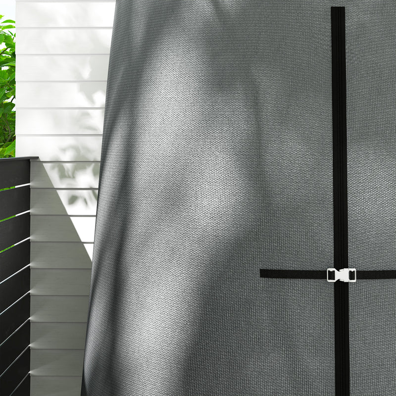 Grey Hanging Egg Chair Protective Cover 196 x 230 cm Weatherproof by Outsunny