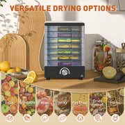White Food Dehydrator with Seven Trays and Adjustable Temperature 40-70 Degrees Centigrade by HOMCOM