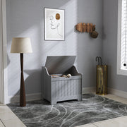 Grey 61L Home Storage Chest With Lift Top Lid And Modern Design By HOMCOM