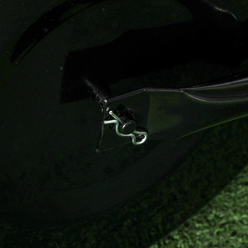 38L Fillable Steel Lawn Roller for Easy Ground Levelling, Black by Outsunny