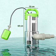 1100W Electric Submersible Water Pump with Float Switch for Ponds and Drainage Green AOSOM