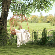 Black Metal Garden Fence Panels Set of 5 Decorative Border Edging With Heart Design