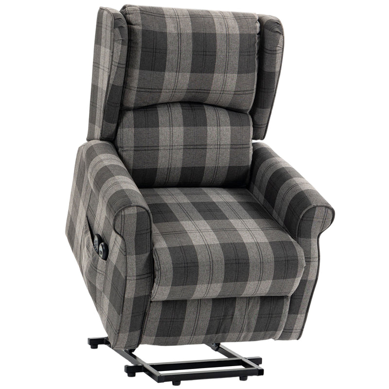Electric Riser Recliner Chair With Massage and Power Lift for Easy Standing Grey