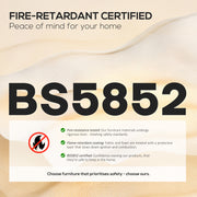 Two Seater Linen Look Sofa Bed Converts to Guest Bed Ideal for Small Spaces Charcoal Grey