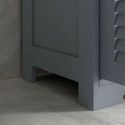 Three Part Bathroom Storage Unit With Shelf Drawers And Cupboard For Organising, Grey