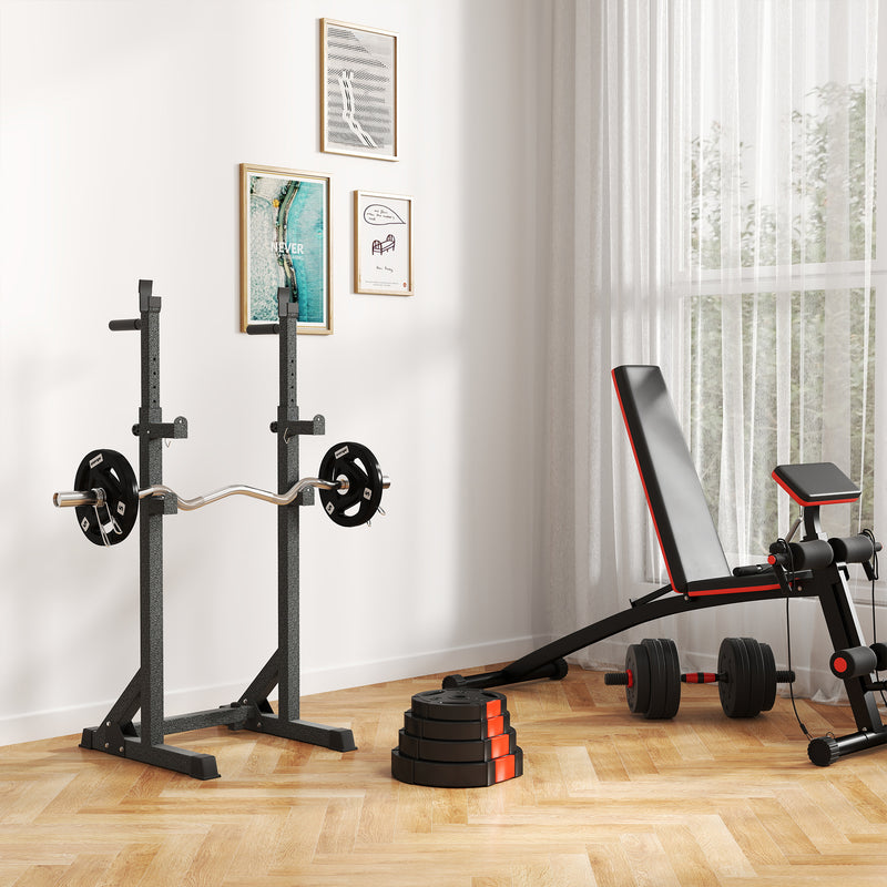 Weight Plates Set with 7.5kg and 5kg Cast Iron Discs for Home Gym Training Black AOSOM