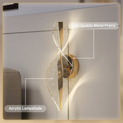 Gold LED Spiral Wall Lights 2 Pack Adjustable Colour Temperature for Modern Interiors