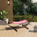 Brown 3.25m Wooden Hammock Stand Universal Fit for Garden and Camping by Outsunny