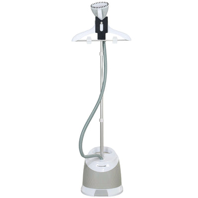 1800W Standing Clothes Steamer with Accessories Grey by HOMCOM