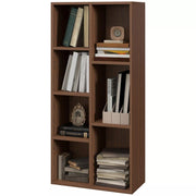 Image of a Dark Brown Cube Bookcase.