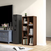 Image of a Dark Brown Cube Bookcase.