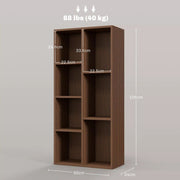 Image of a Dark Brown Cube Bookcase.