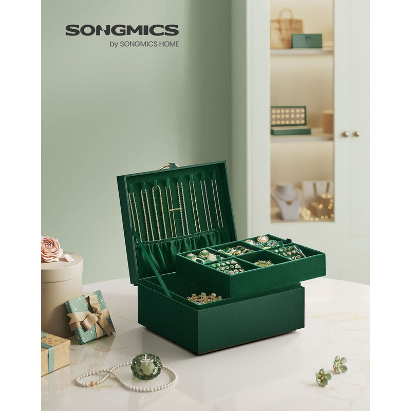 Image of a Dark Green Jewellery Box