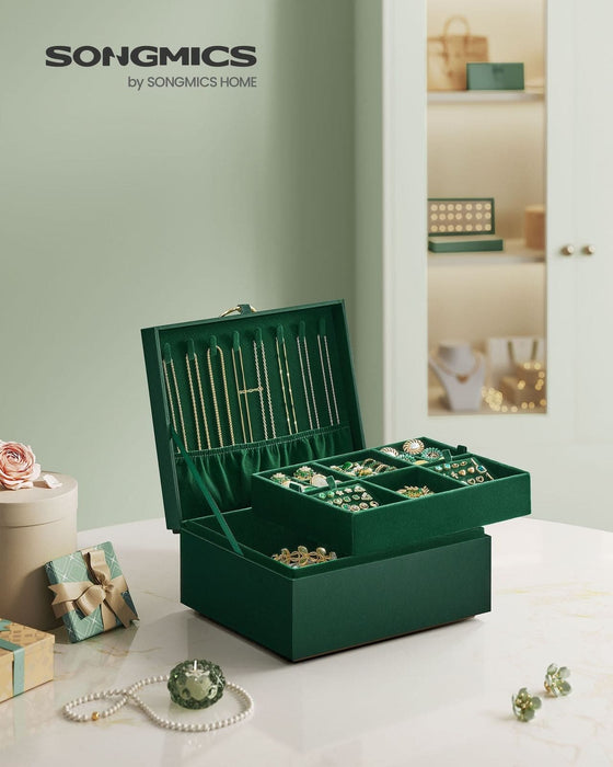 Image of a Dark Green Jewellery Box