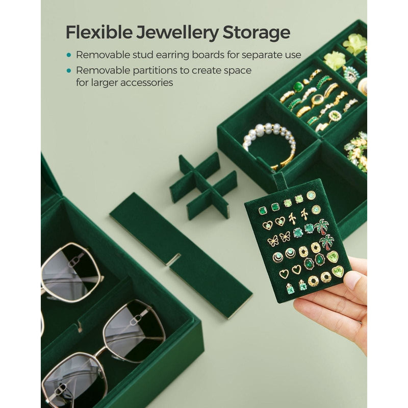 Image of a Dark Green Jewellery Box